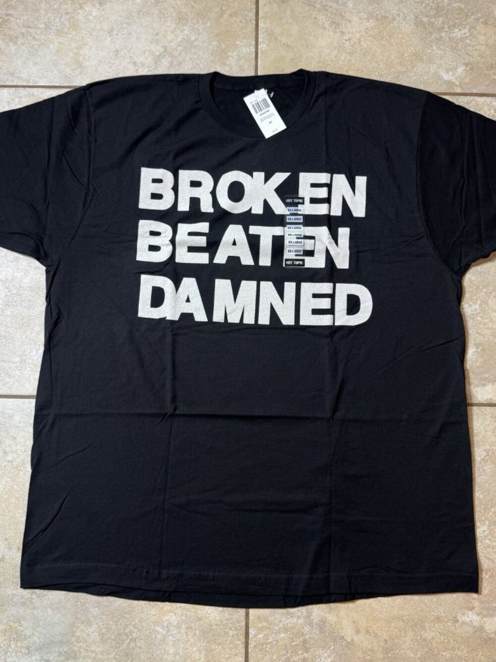 My Chemical Romance Broken Beaten & Damned T-Shirt 2-Sided Size 2XL New